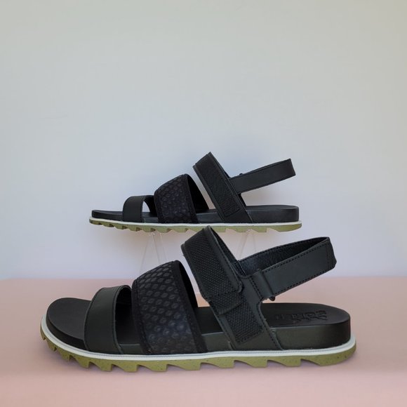 SOREL Roaming Decon Slingback Sandals- Women's Size 10 - Black/Olive color⭐ - Picture 10 of 16